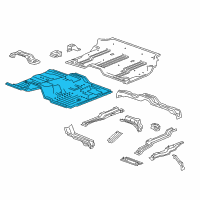 OEM 2017 Cadillac Escalade ESV Front Floor Pan Diagram - 20985723