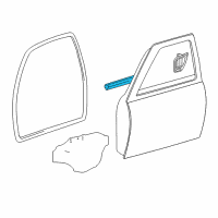 OEM 2006 Toyota Tacoma Belt Weatherstrip Diagram - 68161-04050