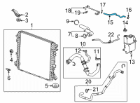 OEM 2022 GMC Sierra 2500 HD Vent Hose Diagram - 84645095