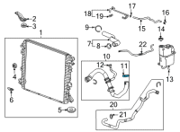 OEM 2022 Chevrolet Silverado 3500 HD Vent Tube Clamp Diagram - 11549085