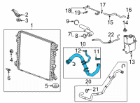 OEM 2022 Chevrolet Silverado 2500 HD Lower Hose Diagram - 84645096