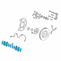 OEM Acura ILX Front Pad Set Diagram - 45022-TX6-A01