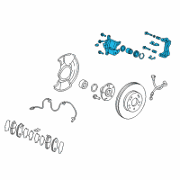 OEM 2015 Honda Civic Caliper Sub-Assembly Diagram - 45018-TR7-A01