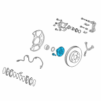 OEM Honda Element Hub Assembly, Front Diagram - 44600-SDA-A10