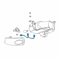 OEM 2005 Saturn L300 Harness Asm, Headlamp Wiring Diagram - 22703608