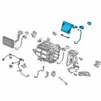 OEM 2012 Honda Civic Evaporator Diagram - 80211-TR0-A02
