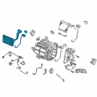 OEM 2012 Honda Civic Core Sub-Assembly, Heater Diagram - 79115-TR0-A02