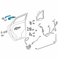 OEM 2022 Chevrolet Traverse Door Handle Diagram - 84335416