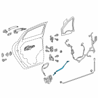 OEM 2022 Chevrolet Traverse Lock Cable Diagram - 23166577