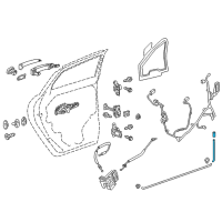 OEM 2020 Chevrolet Traverse Lock Rod Diagram - 84166221