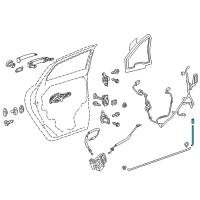 OEM 2019 Chevrolet Traverse Lock Rod Diagram - 84166221