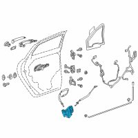 OEM 2022 Chevrolet Traverse Latch Diagram - 13533605