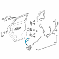OEM Chevrolet Traverse Lock Cable Diagram - 23166578