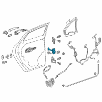 OEM 2021 Chevrolet Traverse Door Check Diagram - 23166568