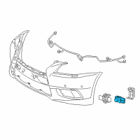 OEM 2014 Lexus LS600h Sensor, Ultrasonic Diagram - 89341-50060-B5