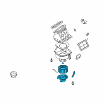 OEM 2002 Nissan Xterra Motor & Fan Assy-Blower Diagram - 27220-8B400