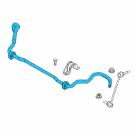 OEM BMW X6 Stabilizer Front With Rubber Mounting Diagram - 31-35-6-863-638