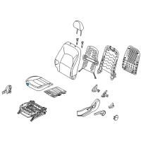 OEM 2015 Kia Rio Pad Assembly-Front Seat Cushion Diagram - 881501WAB1