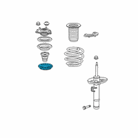 OEM 2017 Honda Civic Rubber, L. FR. Spring Mount (Upper) Diagram - 51403-TET-H01