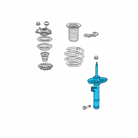 OEM 2020 Honda Civic Shock Absorber Unit, Right Front Diagram - 51611-TGG-A02