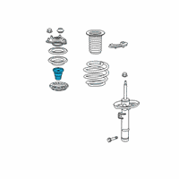 OEM 2020 Honda Civic Rubber, Front Bump Stop Diagram - 51722-TET-H01