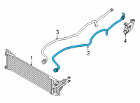 OEM 2020 BMW X7 TRANSMISSION OIL COOLER LINE Diagram - 17-22-8-834-096