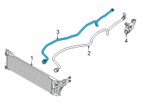 OEM 2022 BMW X7 Transmission Oil Cooler Line Diagram - 17-22-9-456-096