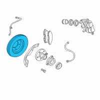 OEM Lincoln Aviator Rotor Diagram - 4U2Z-1V125-N