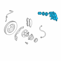 OEM 2004 Lincoln Aviator Caliper Diagram - 2C5Z-2B120-AC