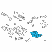 OEM 2003 Lexus IS300 Pan, Rear Floor Diagram - 58311-53011