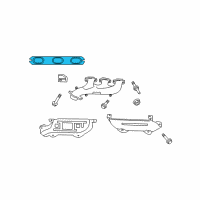 OEM Chrysler Sebring Gasket-Exhaust Manifold Diagram - 4663958