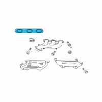 OEM Dodge Nitro Gasket-Exhaust Manifold Diagram - 4663958