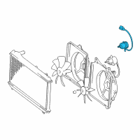 OEM 2000 Toyota Avalon Fan Motor Diagram - 16363-0A090