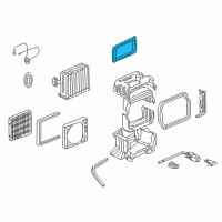 OEM 1995 Honda Civic Seal, Evaporator (Outer) Diagram - 80287-SR3-000