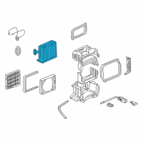 OEM 2004 Honda Insight Evaporator (Sak) Diagram - 80215-ST3-G01