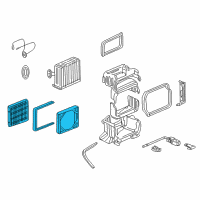 OEM 2001 Honda CR-V Filter Assembly, Air Conditioner Diagram - 80290-ST3-E01