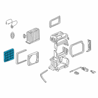 OEM Honda Insight Element, Filter Diagram - 80291-ST3-515