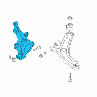 OEM Kia Cadenza Front Axle Knuckle Left Diagram - 517153S110