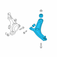 OEM 2017 Hyundai Azera Arm Complete-Front Lower, LH Diagram - 54500-4R000