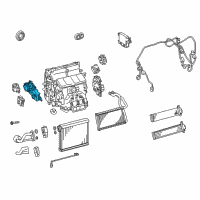 OEM 2020 Lexus RC F Air Conditioner Radiator Damper Servo Sub Assembly, No.3 Diagram - 87106-30540