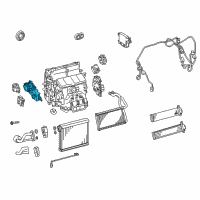 OEM 2017 Lexus IS300 Air Conditioner Radiator Damper Servo Sub Assembly, No.3 Diagram - 87106-30540