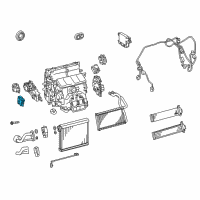 OEM 2017 Lexus GS350 Air Conditioner Radiator Damper Servo Sub Assembly, No.5 Diagram - 87106-30570