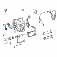 OEM 2019 Lexus RC300 Air Conditioner Radiator Damper Servo Sub Assembly, No.5 Diagram - 87106-30570