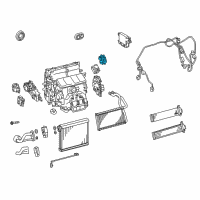 OEM 2016 Lexus GS450h Air Conditioner Radiator Damper Servo Sub Assembly, No.1 Diagram - 87106-30500