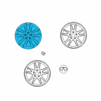 OEM 2007 Infiniti G35 Aluminum Wheel Diagram - D0300-JK010