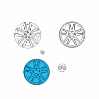 OEM 2008 Infiniti G35 Spare Tire Wheel Assembly Diagram - 40300-JK00A