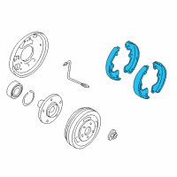 OEM 2004 Ford Escape Rear Shoes Diagram - 1U2Z-2V200-RBRM