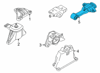 OEM Hyundai Santa Fe Bracket Assembly-Roll Rod Diagram - 21950-S1200