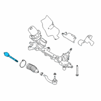 OEM Nissan Altima Socket Kit - Tie Rod, Inner Diagram - 48521-6CA0A