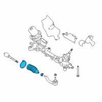 OEM 2021 Nissan Altima Boot Kit Power Steering Gear Diagram - D8203-6CA0A